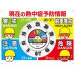防雨型温度計30付き熱中症警戒看板 E-TUMG