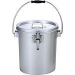 シルバーアルマイト丸型二重食缶GLクリップ付(6l) オオイ金属