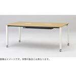アクトリンク ミーティングテーブル 角型 配線キャップ付 キャスター脚 W2100<配送時組立サービス付> イトーキ