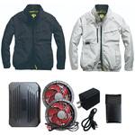 空調作業服長袖ジャケット+SBT-11 30Vファンバッテリーセット05600-SBT11 さくら電子