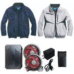 空調作業服長袖ジャケット+SBT-11 30Vファンバッテリーセット05590-SBT11 さくら電子
