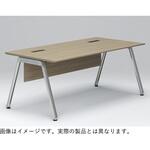 アフィーノ マネジメントデスク 平机 アルミミラー脚 W2100<配送時組立サービス付> イトーキ