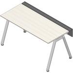 アフィーノ ワークベンチ 片面タイプ 単独型 アルミミラー脚 W1600×D700<配送時組立サービス付> イトーキ