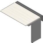 アフィーノ ワークベンチ 片面タイプ 連増セット アルミミラー脚 W1200×D700<配送時組立サービス付> イトーキ