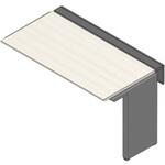 アフィーノ ワークベンチ 片面タイプ 連増セット アルミミラー脚 W1400×D700<配送時組立サービス付> イトーキ