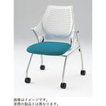 イプサチェア 樹脂メッシュバック 肘付 ロッキングなし 棚付<配送時組立サービス付> イトーキ