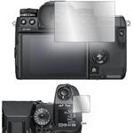 液晶保護フィルム FUJIFILM X-H1 [ メイン用 サブ用 2枚セット ] 対応 ARクリスタルプロ ARコート 低反射 光沢 指紋防止 互換品 シーフォース