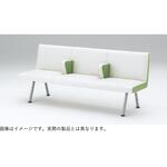 ウェイティングNH 4連 中間肘付 スチール脚  張地D  <配送時組立サービス付> イトーキ