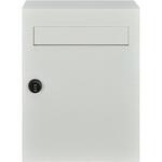 郵便ポスト ホワイト 16L ダイヤルロック式 万方商事