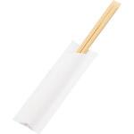 彩モダン 割箸袋入 竹天削 21cm  白(100膳入) 山本電気