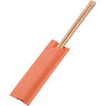 彩モダン 割箸袋入 炭化竹天削 24cm  エンジ(100膳入) 山本電気