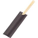 彩モダン 割箸袋入 竹天削 21cm  黒(100膳入) 山本電気