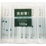 アスペン元禄紙完封箸 波千鳥柄 短め 100膳 大和物産