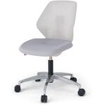 キュアチェア 樹脂メッシュバック 肘なし 5本脚アルミミラー脚 SC張地 ウレタンキャスター<配送時組立サービス付> イトーキ