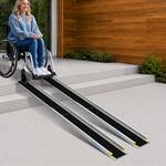 車椅子スロープ 伸縮式 全長182cm Ruedamann