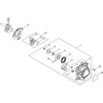 SRE3200UHT部品リコイルスタータ・プーリ 共立