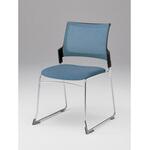 モノンチェア スタッキングタイプ メッシュバック 肘なし クロームメッキ脚 張地JE<配送時組立サービス付> イトーキ