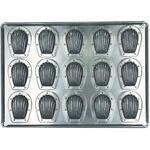 MS16 シルバー ミニマドレーヌ天板 シリコン付 松永製作所