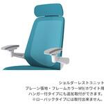 ノートチェア オプション ショルダーレスト クロスバックPV用 フレームW9/ホワイト<配送時組立サービス付> イトーキ