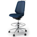 ノートチェア ハイポジションタイプ ハイバック 肘なし ハンガー ランバーサポート付 メッシュJV アルミ脚<配送時組立サービス付> イトーキ