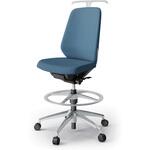 ノートチェア ハイポジションタイプ ハイバック 肘なし ハンガー ランバーサポートなし クロスSA アルミ脚<配送時組立サービス付> イトーキ