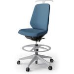 ノートチェア ハイポジションタイプ ハイバック 肘なし ハンガー ランバーサポート付 クロスSA 樹脂脚<配送時組立サービス付> イトーキ