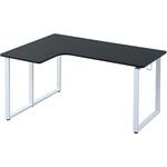 L字 デスク パソコンデスク PCデスク 幅140 奥行100 高さ71cm YAMAZEN(山善)
