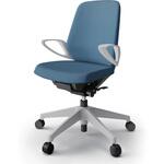 ノートチェア ローバック 固定肘 ランバーサポートなし クロスSA ウレタンキャスター<配送時組立サービス付> イトーキ