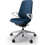 ノートチェア ハイバック 固定肘 ランバーサポートなし クロスPV ウレタンキャスター<配送時組立サービス付> イトーキ