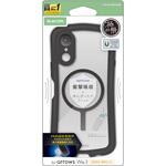 arrows We3 (F-52G) ケース ハイブリッド 衝撃吸収 MAGKEEP 磁力装着対応 ストラップホールシート付 Grippy エレコム