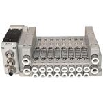 プラグインブロックマニホールド パイロット式3・5ポート弁 ベース配管 TVG2BシリーズEtherNet/IP(PNP出力)(マニホールドベースのみ) CKD