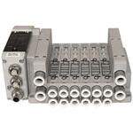 プラグインブロックマニホールド パイロット式3・5ポート弁 ベース配管 TVG2BシリーズEtherNet/IP(PNP出力)(マニホールドベースのみ) CKD
