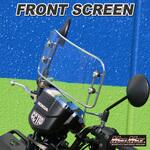 MM19-0423-SV マッドマックス製 汎用 風防ショートサイズ クリア/メッキ MAD MAX(マッドマックス)