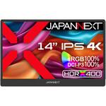 液晶ディスプレイ 14型/3840×2160/miniHDMI×1、USB-C×2/ブラック/スピーカー有/2年保証 JAPANNEXT