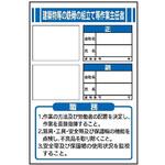 作業主任者職務表示板【建築物等の鉄骨の組立て等作業主任者】 写真ケース付き JB5 450mm×300mm 仙台銘板