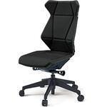フリップフラップチェア 肘なし ランバーサポートなし ビニールレザーDG 樹脂脚 ナイロンキャスター<配送時組立サービス付> イトーキ