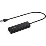 LUD-U3-AU101BK Giga対応 USB-A LANアダプターハブ付 ブラック BUFFALO(バッファロー)