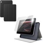 iPad Air ケース 11インチ(M4/M3/M2) マグネット式フラップ フリーアングル 衝撃吸収 ガラスフィルム付 エレコム