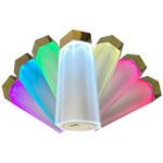 LEDマルチカラー トーチライト六角 モバイルバッテリー5000mAh 和光電気