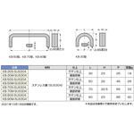 KB SUS304ステンレス鋼製ハンドル LAMP(スガツネ工業)