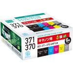 ECI-C371-6P リサイクルインク キヤノン対応 BCI-371+370/6MP エコリカ