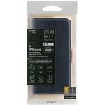 6801IP247BO iPhoneSE第3世代 薄型手帳ケース サイドマグネット NV×BR ラスタバナナ