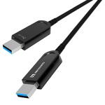 AUN-1M2-015 10Gbps対応光ファイバ USBケーブル A-A 15m ADTECHNO(エーディテクノ)