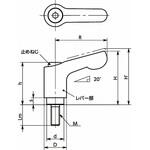 鍋屋バイテック会社 ミニクランプレバー(おねじ) NBK(鍋屋バイテック会社)