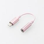 MPAXL35DS01PN Lightning 4極イヤホン端子/変換ケーブル/デザイン高耐久/ピンク   MPA-XL35DS01PN エレコム