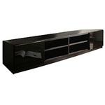ロビン背面収納テレビ台W180cm ブラック ナカムラ