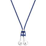 LEATHERSTRAPBL Tapper レザーイヤホンストラップ For AirPods (ブルー)  BLUE Leather-Strap-BL Tapper(タッパー)
