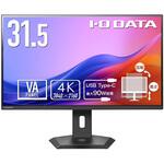 ワイド液晶ディスプレイ 31.5型/3840×2160/HDMI×2、DisplayPort×1、USB Type-C×1/ブラック/スピーカー：あり/90W給電Type-Cですっきり! I ・O DATA(アイ・オー・データ)