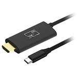 KD222 USB-C ⇔ HDMI+USB-Cメス(給電用 USB PD対応) ケーブル [映像 /2m /4K・HDR対応] ブラック KD-222 カシムラ