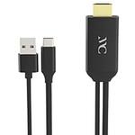 KD225 USB-C ⇔ HDMI+USB-A(給電用) ケーブル [映像 /3m] ブラック KD-225 カシムラ